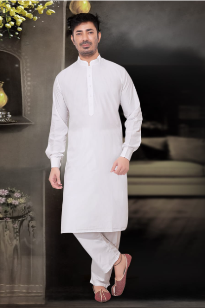 Men's Cotton Kurta Pyjama Set