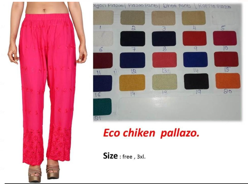 Women's Plazzos, Kurti Pants, Shimmer Pants