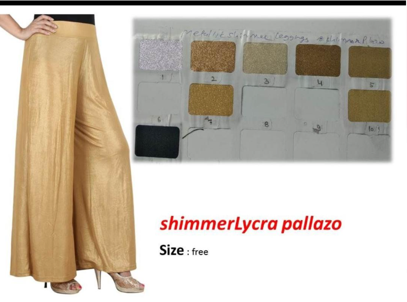 Plazzos, Kurti Pants, Shimmer Pants