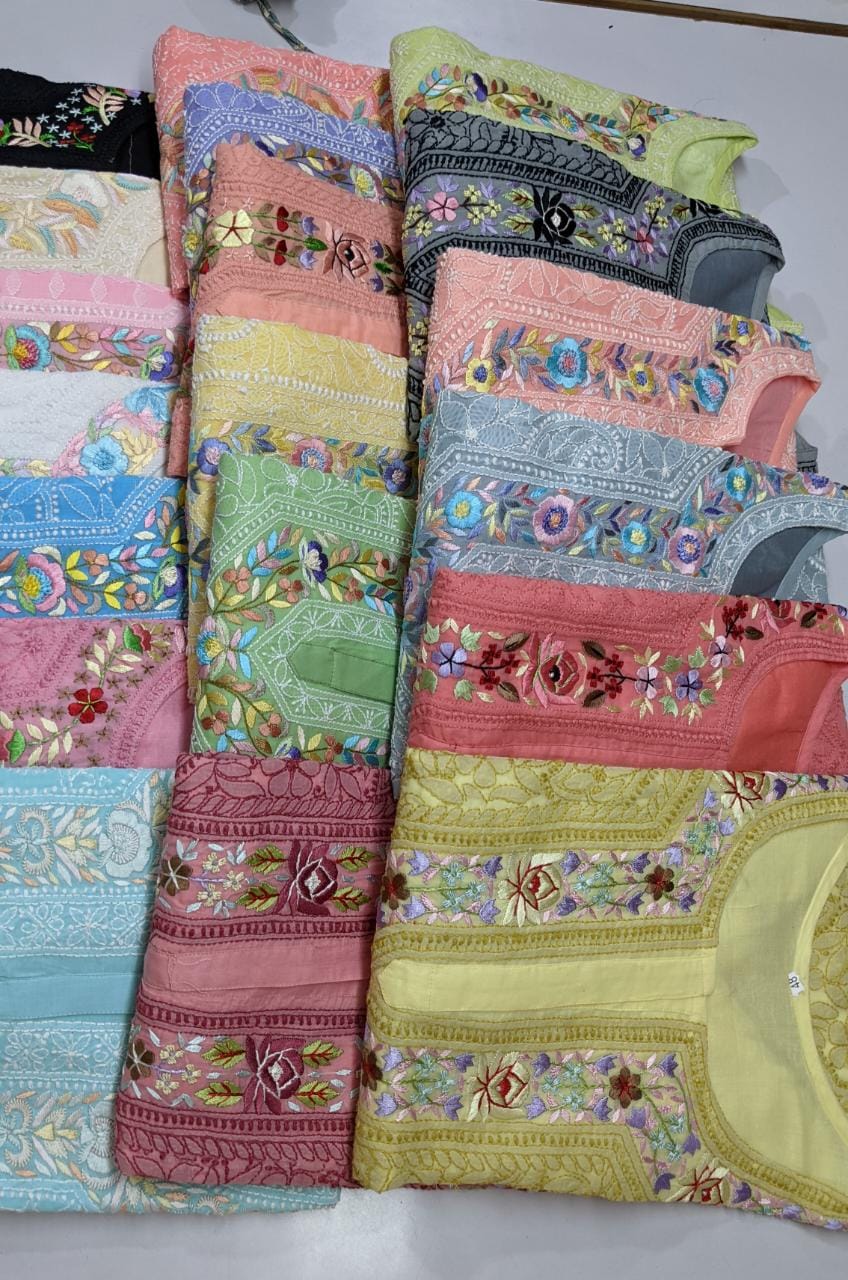 CHIKANKARI HAND EMBROIDERED CLOTHING