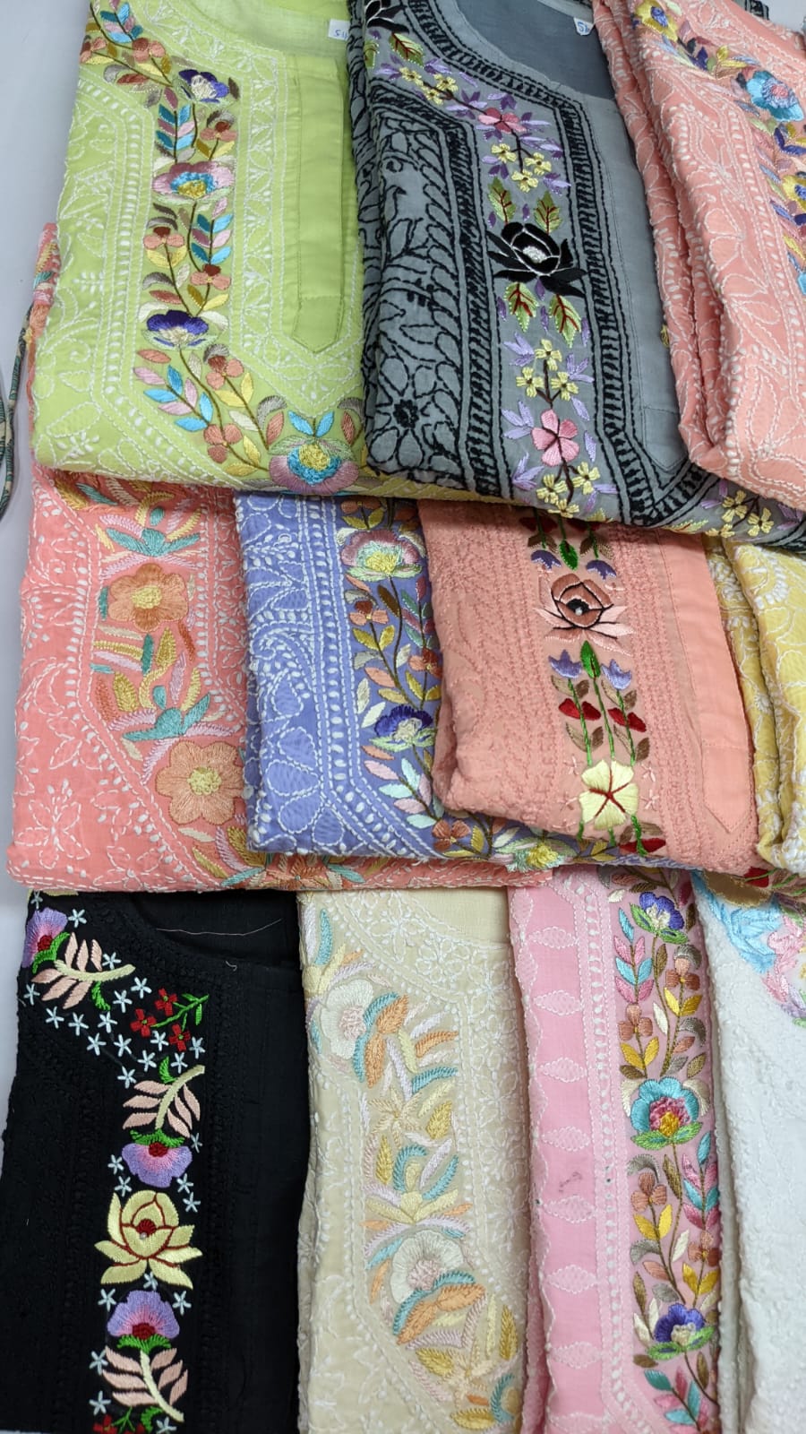 CHIKANKARI HAND EMBROIDERED CLOTHING