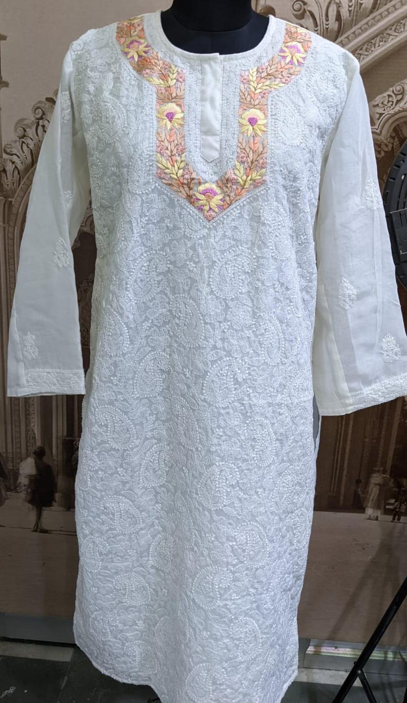 CHIKANKARI HAND EMBROIDERED CLOTHING