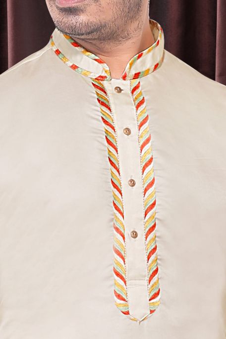 PRINCELY ROYAL SILK KURTA DESIGNER SET