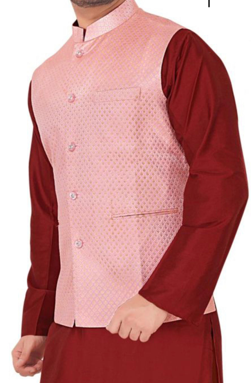 Mens Green waistcoat Gold sparkled
