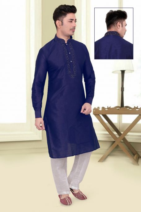 MENS PARTY WEAR STYLISH KURTA PYJAMA SET