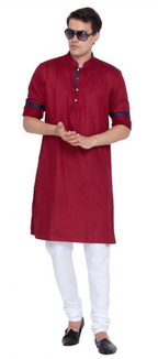 Men's Cotton Kurta Pyjama Set