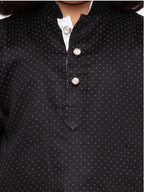 Boys Premium Fabric Cotton Kurta Pyjama Polka Dots