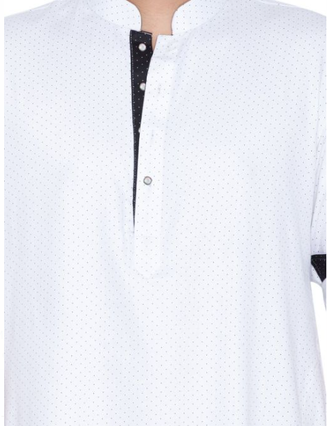 Boys Premium Fabric Cotton Kurta Pyjama Polka Dots