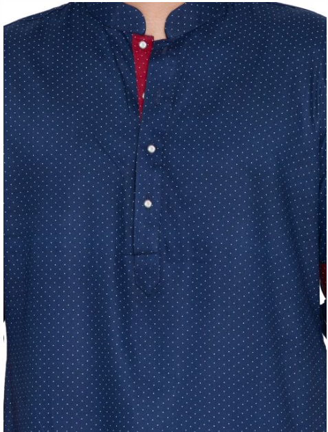 Boys Premium Fabric Cotton Kurta Pyjama Polka Dots