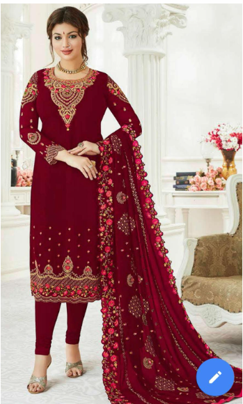 Party Wear Suits with Pants & Dupatta