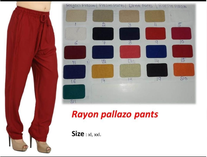 Women's Plazzos, Kurti Pants, Shimmer Pants