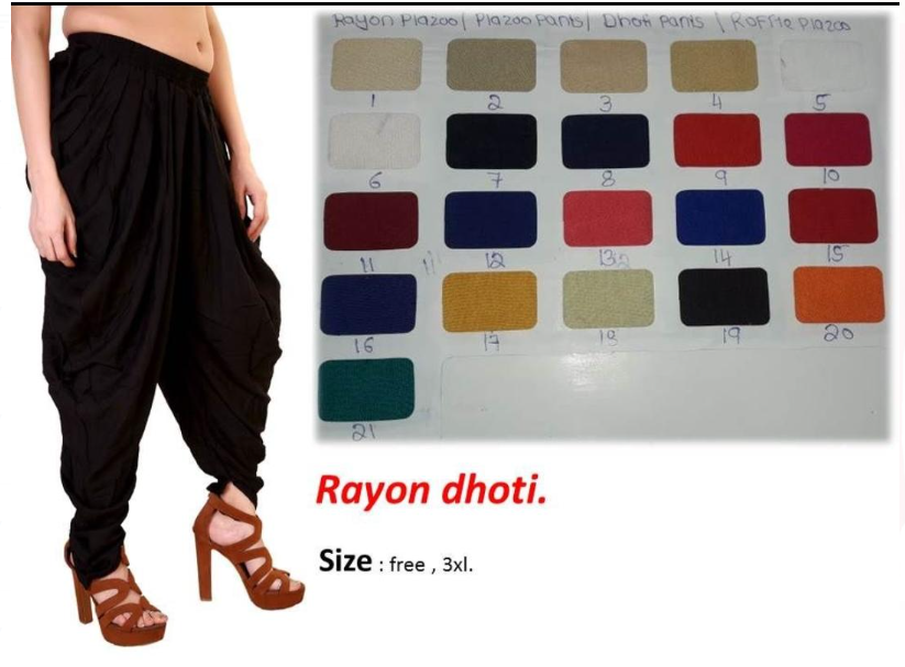 Women's Plazzos, Kurti Pants, Shimmer Pants