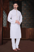 MENS CHIKANKARI KURTA PYJAMA SETS